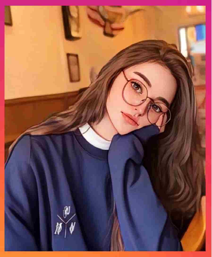 Cute Girl Pic Cartoon