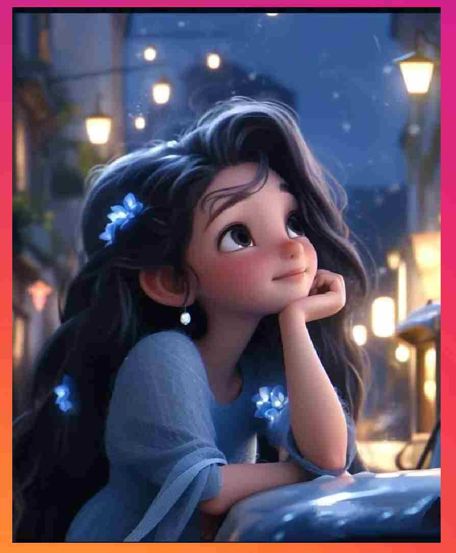 Cute Girl Pic Cartoon