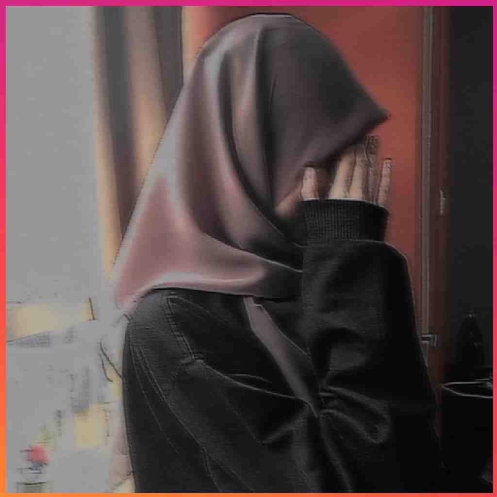 Hijab Girl Hide Face Pic