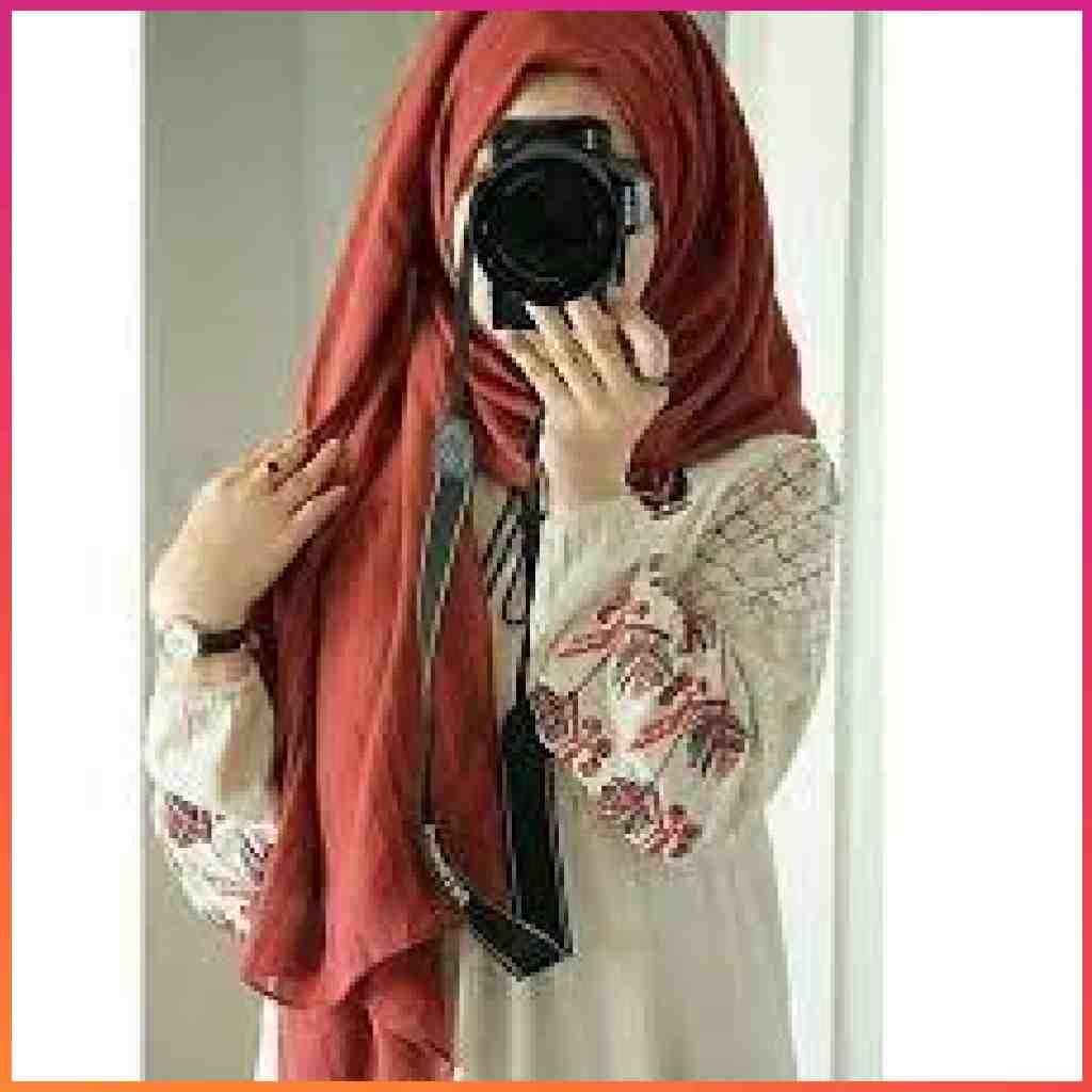 Hijab Girl Hide Face Pic
