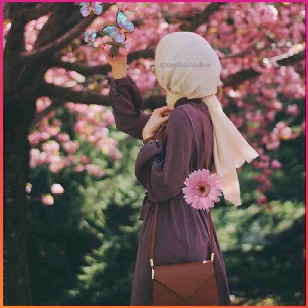 Hijab Girl Hide Face Pic