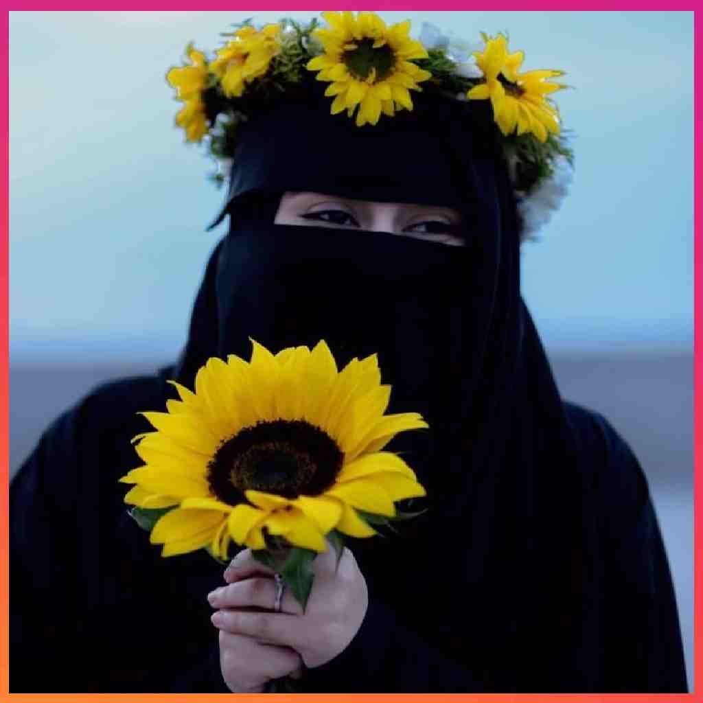 Hijab Girl Hide Face Pic