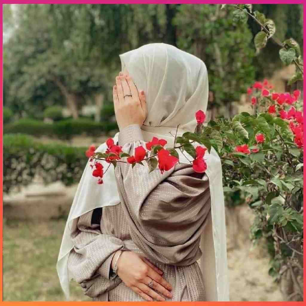 Hijab Girl Hide Face Pic