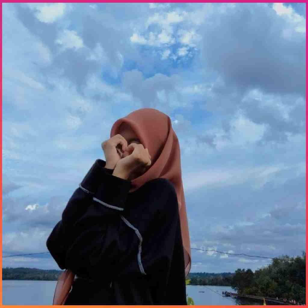 Hijab Girl Hide Face Pic