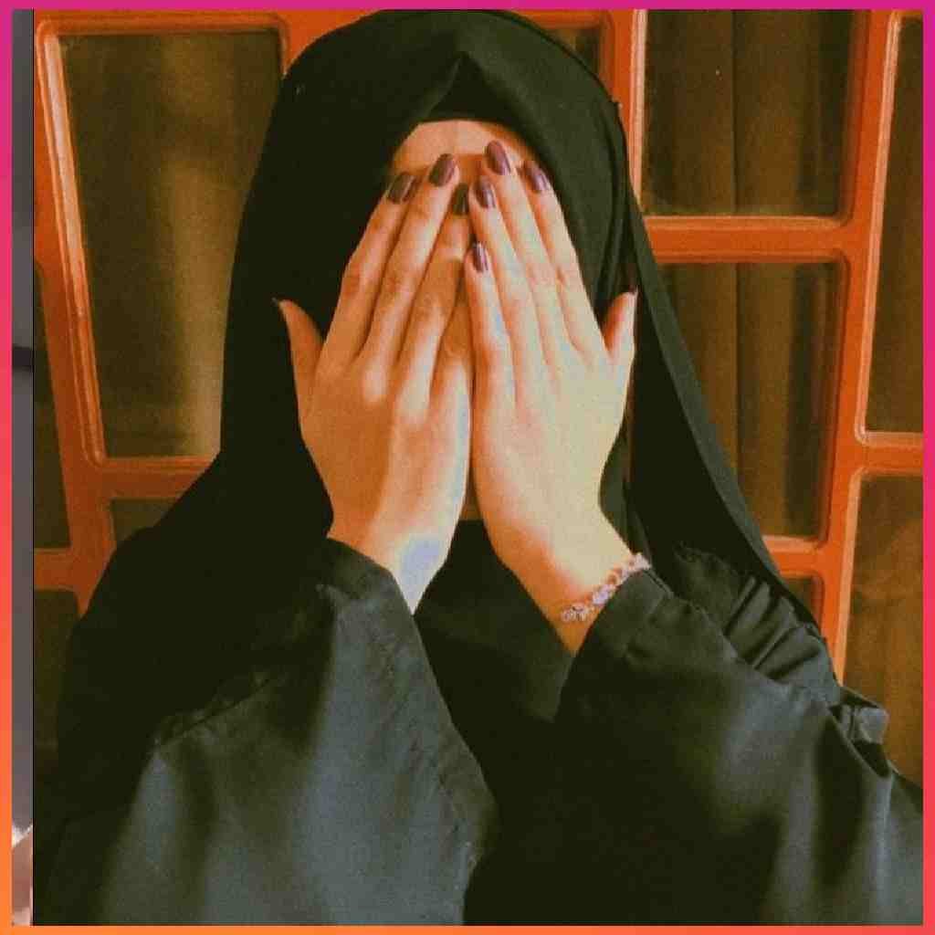 Hijab Girl Hide Face Pic